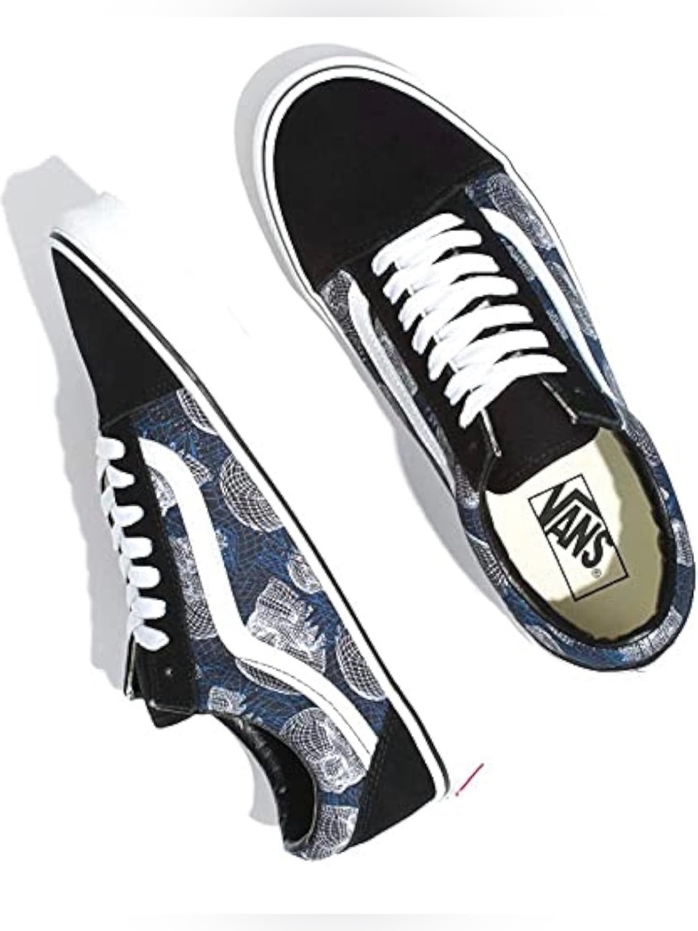 Vans Old Skool Wireframe Skulls VN0A3WKT9IB Men’s 6.0/Women’s 7.5 NEW WITH TAGS